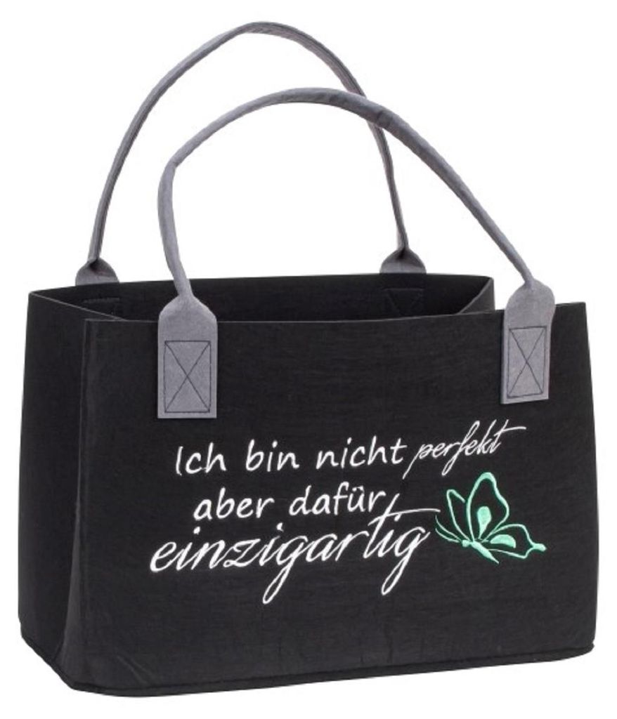 Mel-O-Design 2716 Filz Tasche Shopper mit Spruch "Ich bin Produktbild 