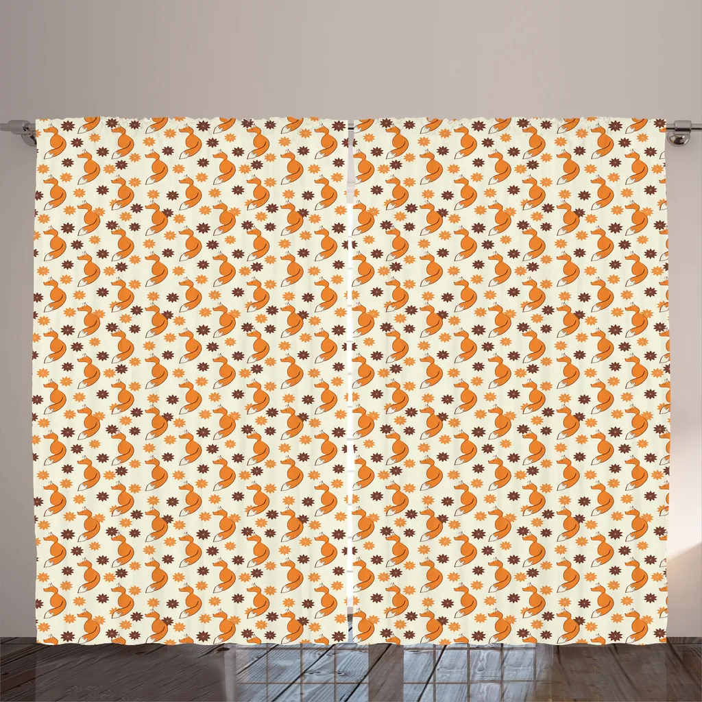 Rideau de Salon 280x225 cm : Déco Renard pour Cacher le Vis-à-vis Chic