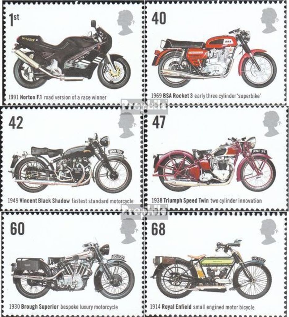 Briefmarken Großbritannien 2005 Mi 2315-2320 (kompl.Ausg.) postfrisch Motorräder