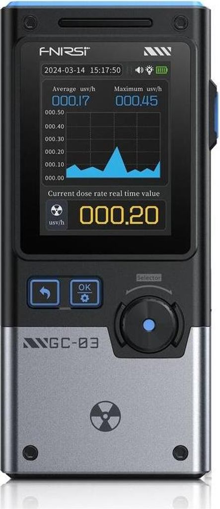 FNIRSI GC-03 Detektor für Strahlung und elektromagnetische Produktbild 