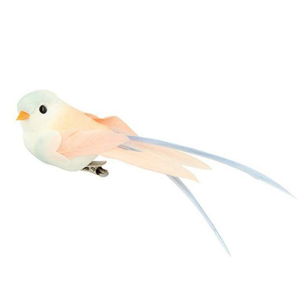 6 dekorative Vögel - Pastellfarben