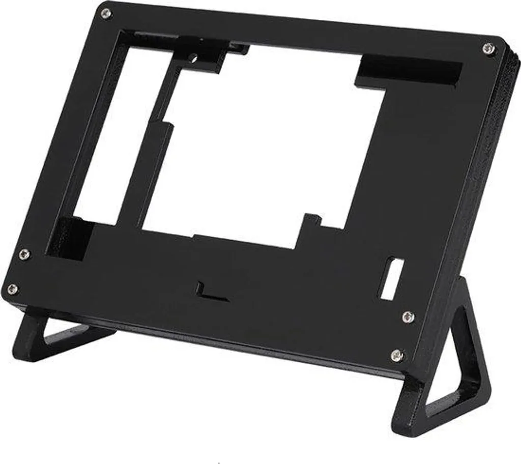 Support bureau pour écran LCD noir - Organisateur acrylique ergonomique