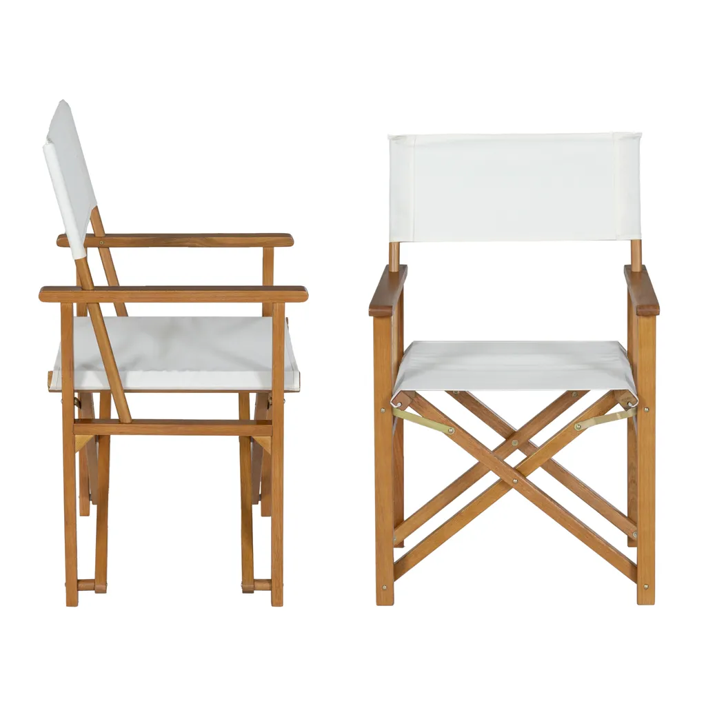 Ensemble de bistrot Capistrello 3 pièces table et chaises bois blanc - 9