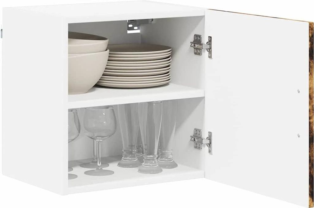 (Robust Möbel) Küchenschrank 2 pcs - Montage erforderlich - Geräucherte Eiche 40 x 31 x 40cm - CL384263 - Küchenschränke