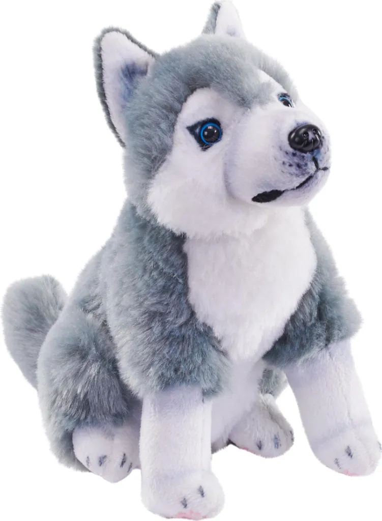 Doudou Husky Interactif 18 cm : Finie la Peur du Noir avec ce Son
