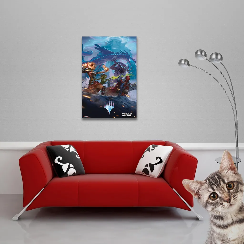 Poster MTG Marcia della Macchina 61x91cm + 2 Bacchette Alluminio 63cm