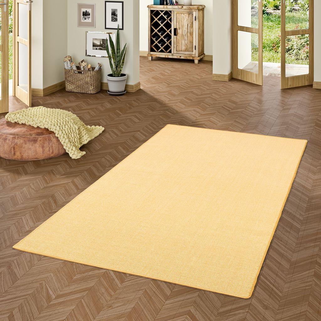 Sisal Natur Teppich Astra Honig, Größe:100x400 cm