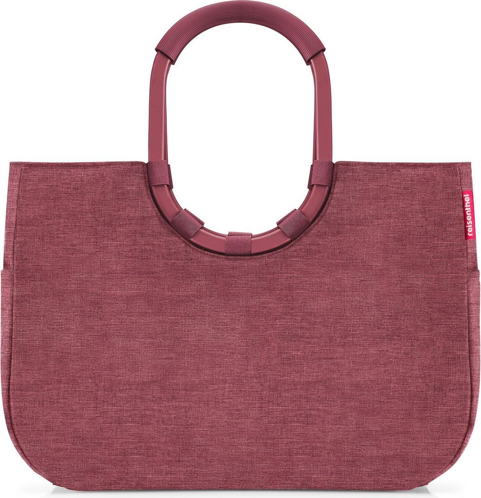Reisenthel loopshopper L, Stoffbeutel, Rot, Aluminium, Muster, Punktmuster, 25 l