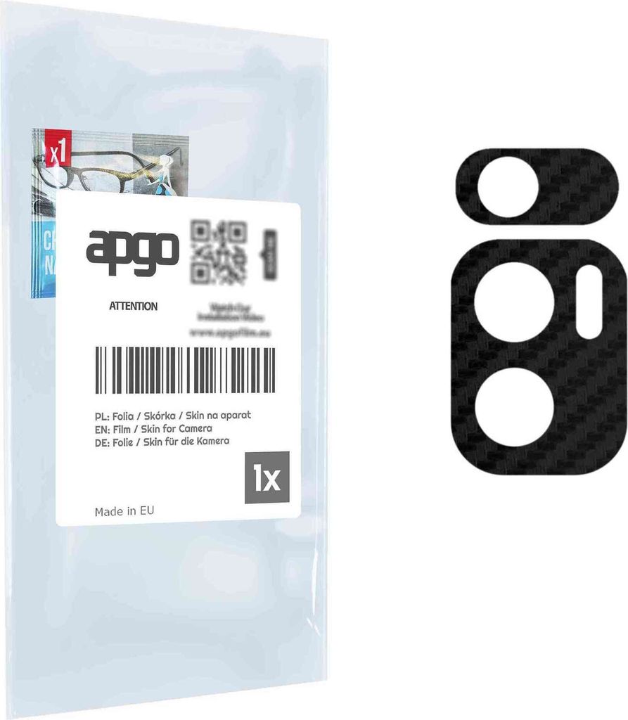apgo Objektivschutz-Folie, Kameraschutz kompatibel mit Xiaomi Mix Fold, Carbon-Imitation, Rückseite Schutzfolie für Kamera-Insel, Hinten Folie, k...