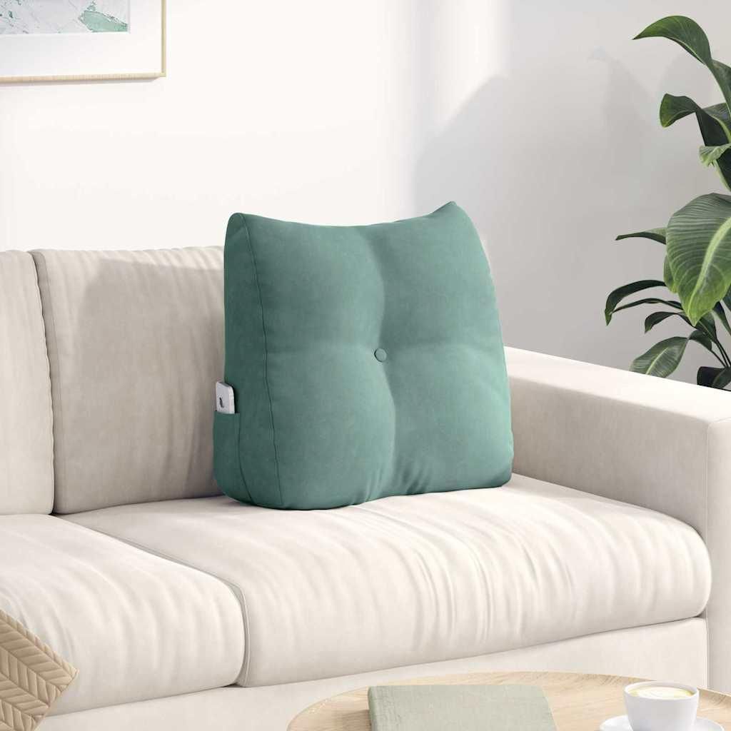 CLORIS Rückenkissen Meergrün 45 x 24 x 50 cm Samt - Sitzkissen 42014381