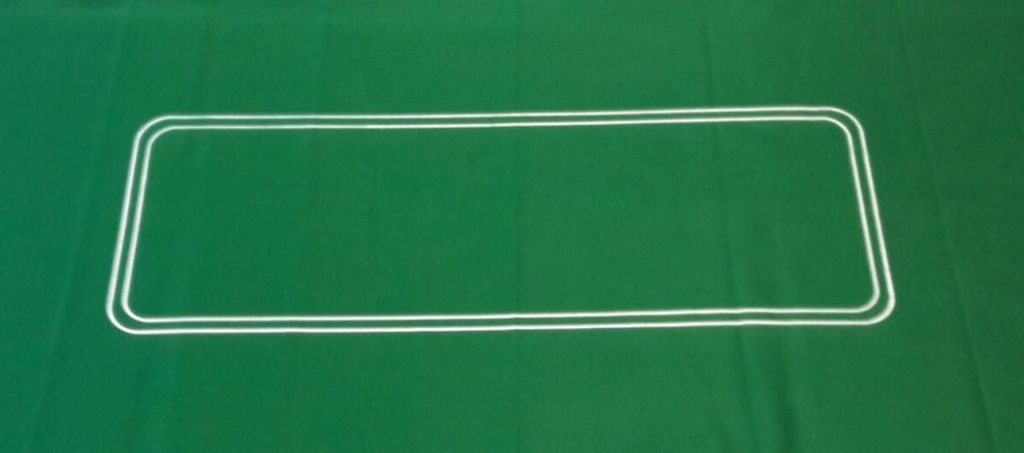 HOT Sports + Toys Pokerdecke grüner Filz oval 93x182cm Casino