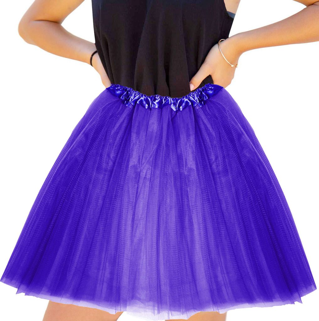 Tutú Rojo Con Lunares Blancos Para Mujer - Falda De Disfraz Para Carnaval, Fiestas Temáticas | Talla única Elástica (37 Cm Largo)