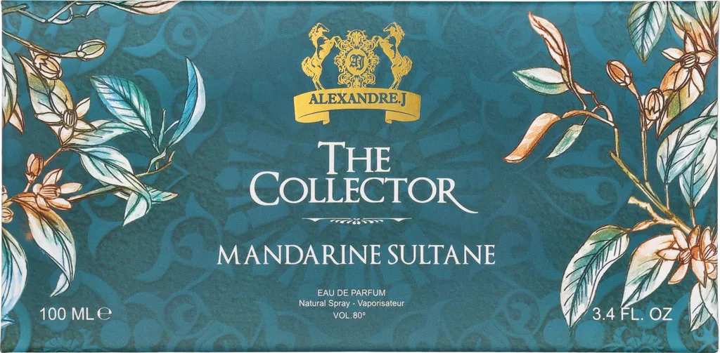 Mandarine Sultane Alexandre.J eau de parfum 100 ml sillage ambré intense