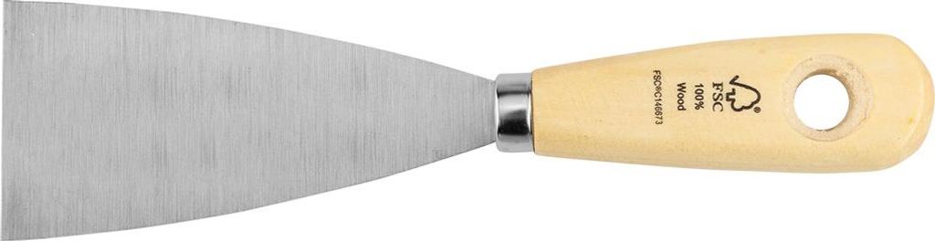 TOPEX Malerspachtel – Ergonomischer Holzgriff und Stahl Klinge – Ideal zum Spachteln, Glätten und Reinigen von Oberflächen