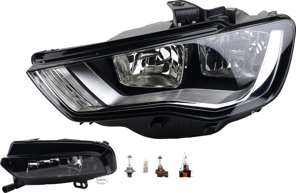 Johns, Scheinwerfer Halogen passend für Audi A3 8V ab 04/2012- H7 H15 Li.+ Nebel+Leuch. 8V0941003 8V0941699C