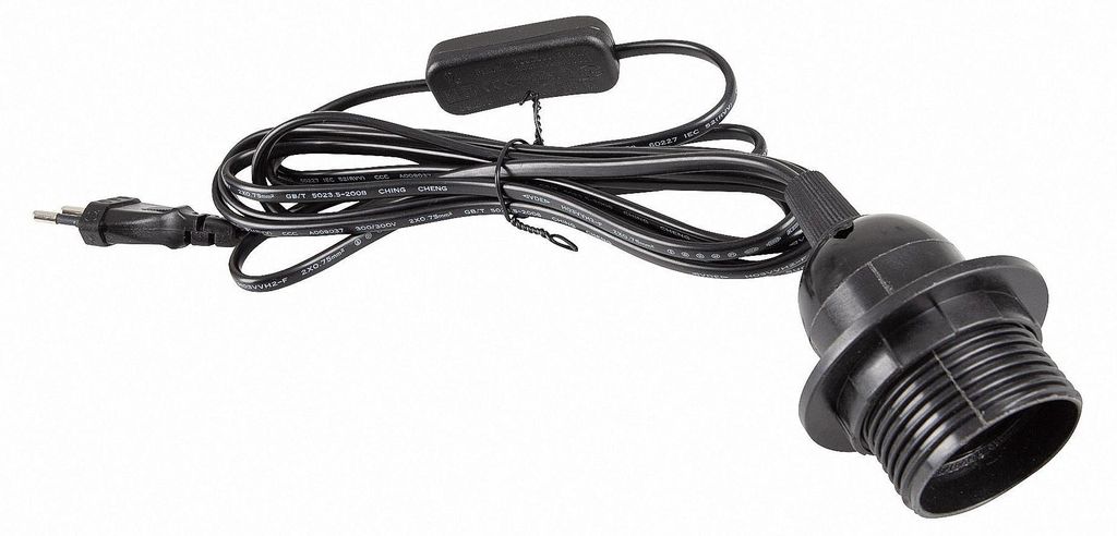 E27 Lampenfassung mit Schalter Netzkabel 3,5m Produktbild 