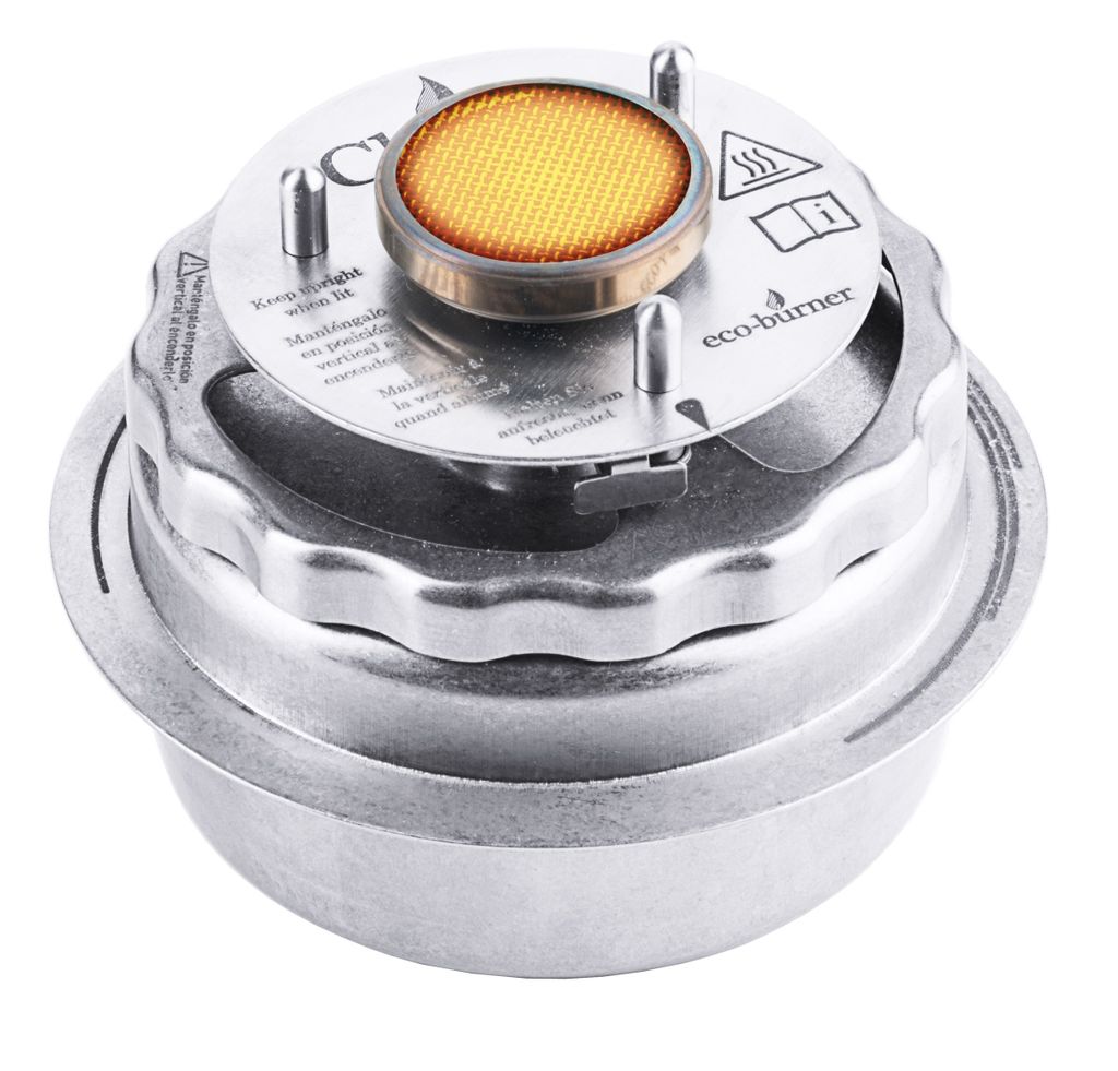 Contacto Gasheizgerät für Chafing-Dish, Brenndauer bis 5h, selbstverschließend bei Sturz, sauber durch ruß-, geruchs- und rückstandsfreien Bet...