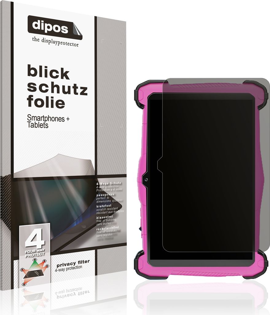Blickschutzfolie für Semeakoko 7 Zoll Kids Tablet matt Schutzfolie Folie Display Schutz dipos