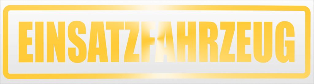 Kiwistar Einsatzfahrzeug Magnetschild Schild magnetisch - 45cm Gelb - reflektierend - Magnetfolie für Auto PKW Kfz