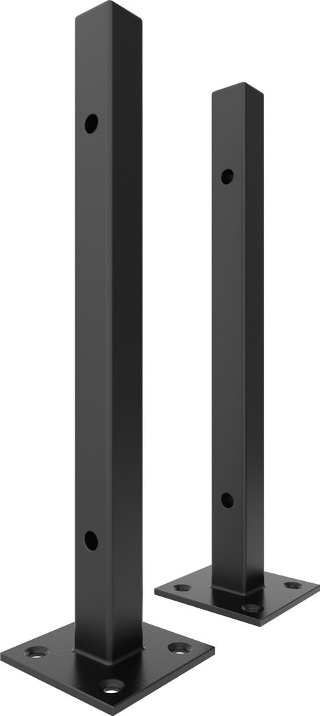 2x Sossai Regalträger Ponte in Schwarzmatt, Länge: 250mm