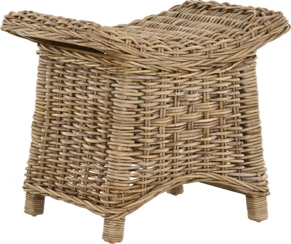 KRINES HOME Podnóżek z zakrzywioną półką, Solidny stołek / Zdjęcie produktu 