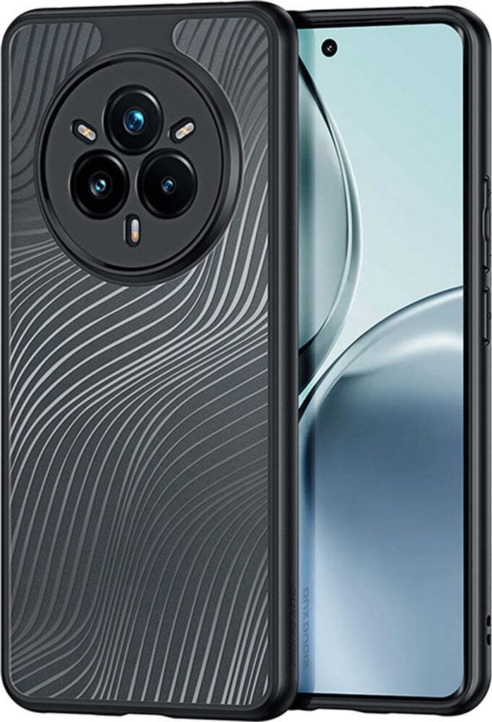 Handyhülle für Realme 14 Pro 5G, Dux Ducis Aimo, Transparent mit Schwarzem Rahmen