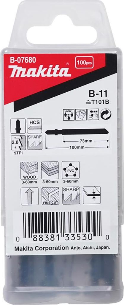 Makita B-07680 Stichsägeblatt 105 mm B-11 (100 Stk.)