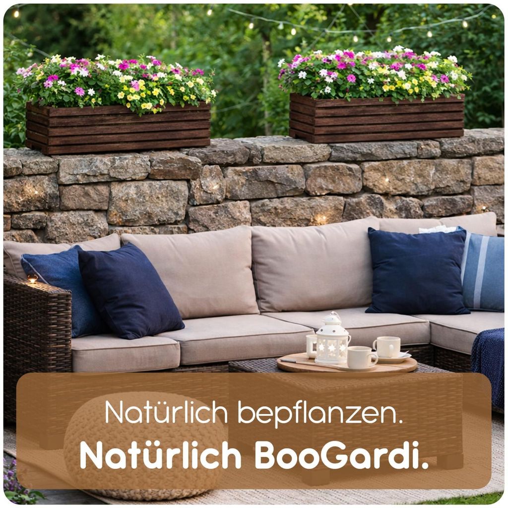 blumenständer bambus Lumaland Blumenständer aus Bambus - 30 x 30 x 35,5 cm main image 1