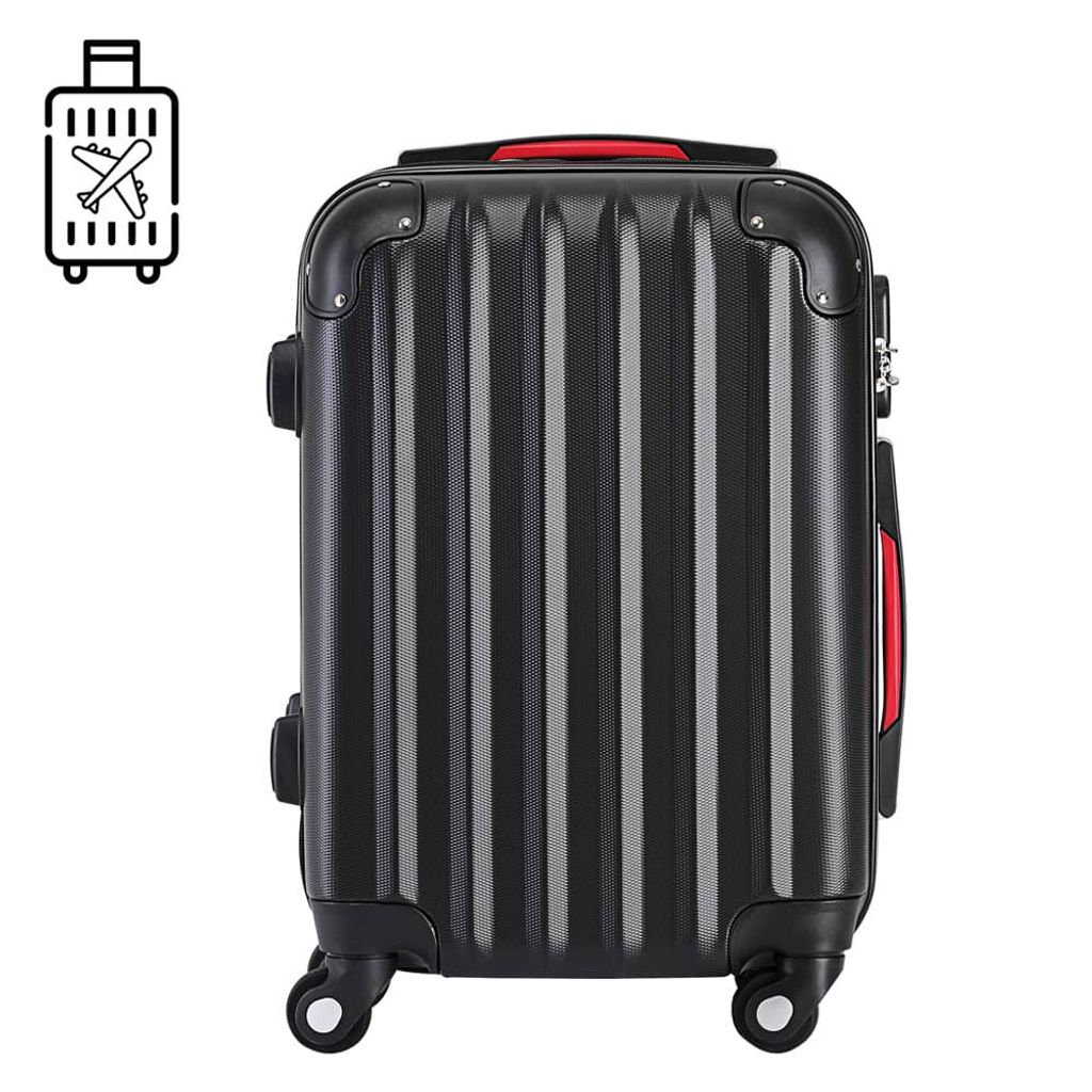 MONZANA® Koffer Handgepäck ABS HardCase Gehäuse gummierte Produktbild 10