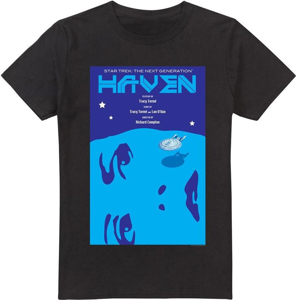 Star Trek - "The Next Generation Season 1 Episode 11" T-Shirt für Herren TV13973 (XL) (Schwarz)