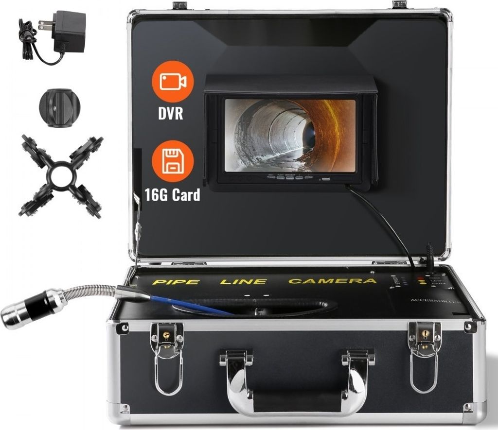 Inspektionskamera - Kanalkamera Rohrkamera 30m - Endoskop 1000TVL - 130° Betrachtungswinkel - 25mm Kameradurchmesser - 4500 mAh Akku