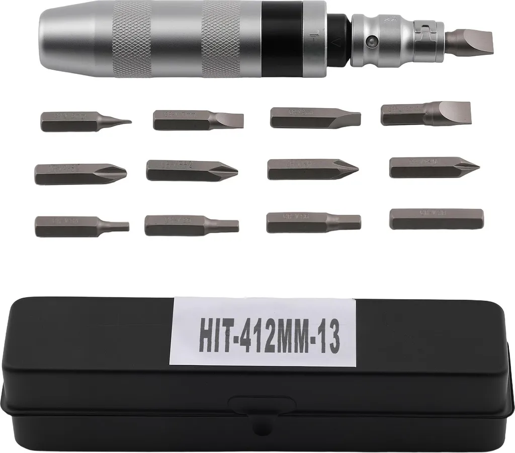 Clé à chocs 1/2 pour mécanique auto avec 12 embouts et coffret 40CR