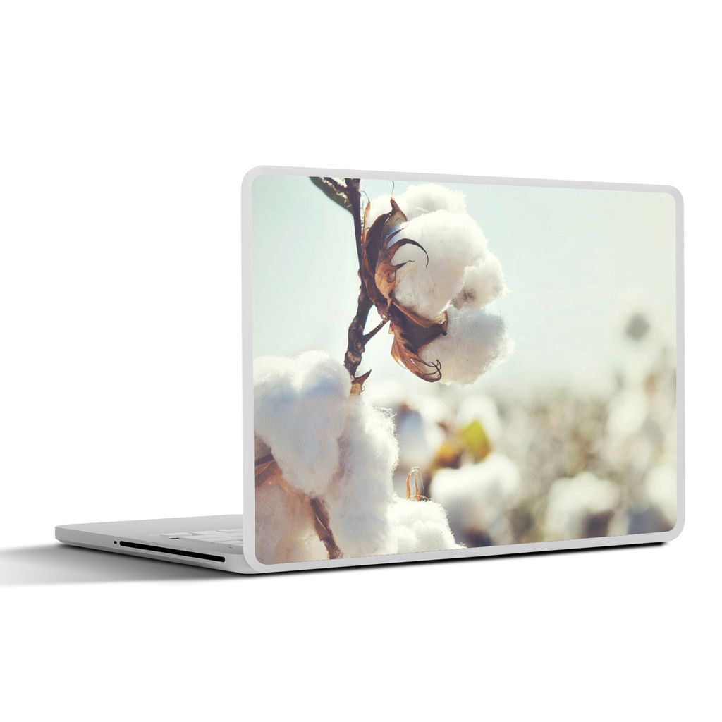 MuchoWow Laptop Aufkleber Sticker Cover Pflanzen - Blume - Zweig - Natur 32.5x23.5 cm - Sticker für Laptop - Selbstklebend