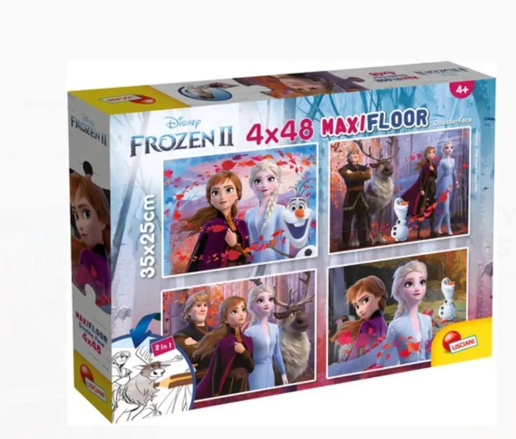 Puzzle La Reine des Neiges 2 Supermaxi facile pour enfants 4x48 pièces