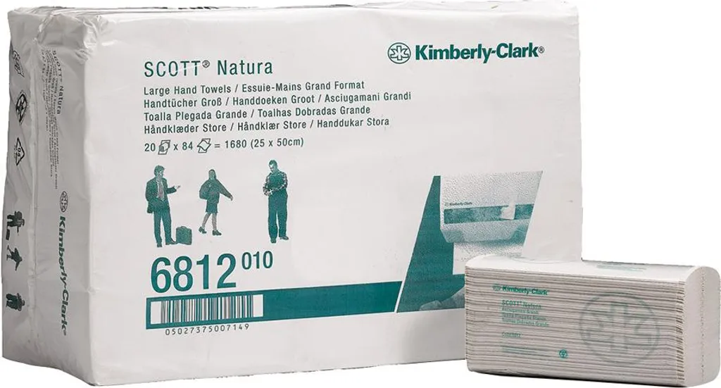 Essuie-mains absorbant et résistant SCOTT Natura KC 6812 grand