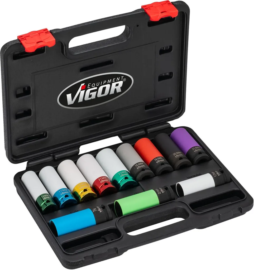 VIGOR V6312/12 Kit Bussole a Macchina per Gommisti Professionali