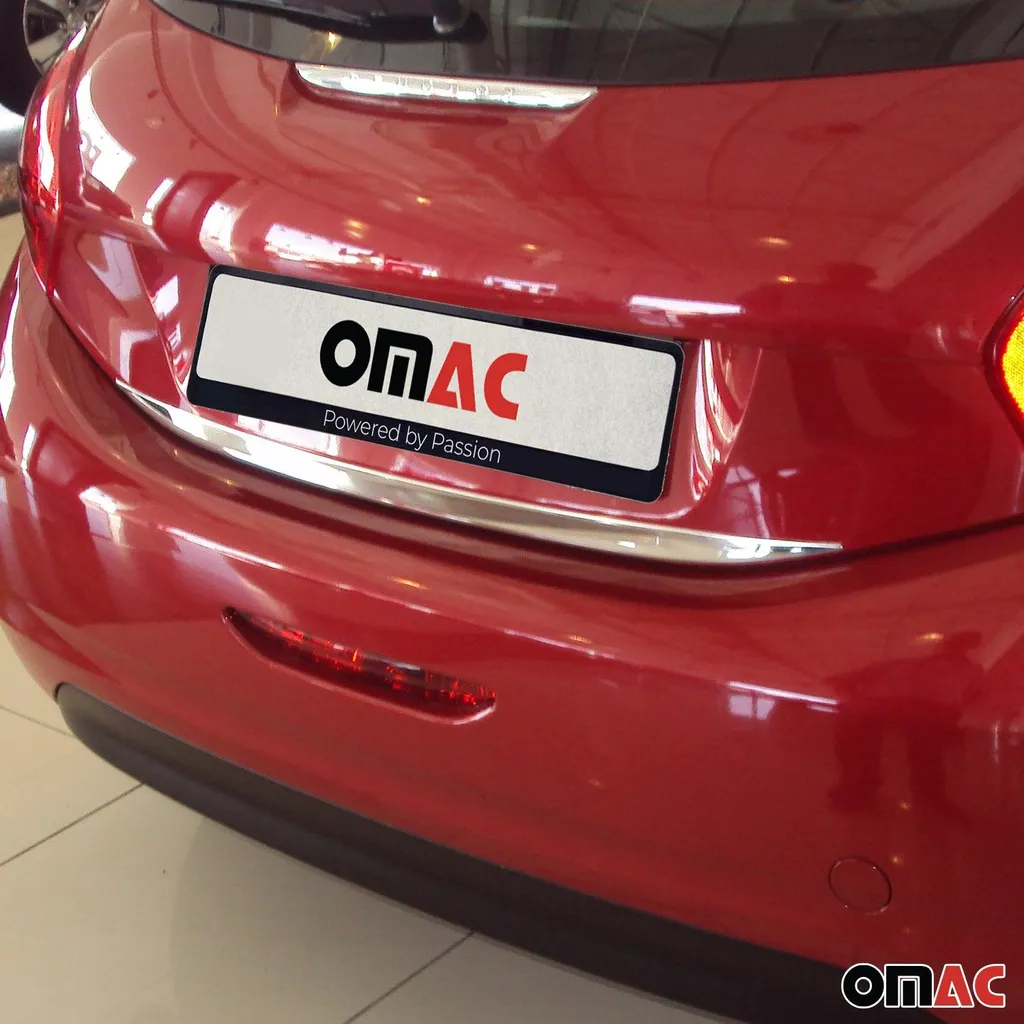 Modanatura Bagagliaio Acciaio Inox Peugeot 208 2012-2020 - Taglio Laser
