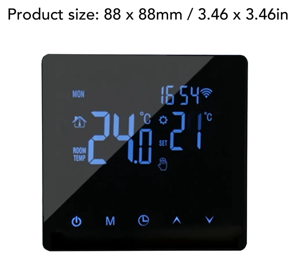 Thermostat de Sol Programmable WiFi - Régulateur de Chaleur Intelligent 16A - 7
