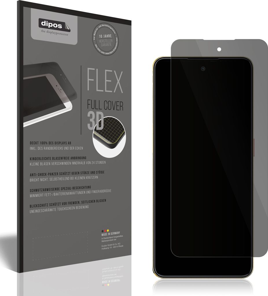 Full Cover Privacy Blickschutzfolie für ZTE Nubia Neo 3 5G Folie Anti-Shock