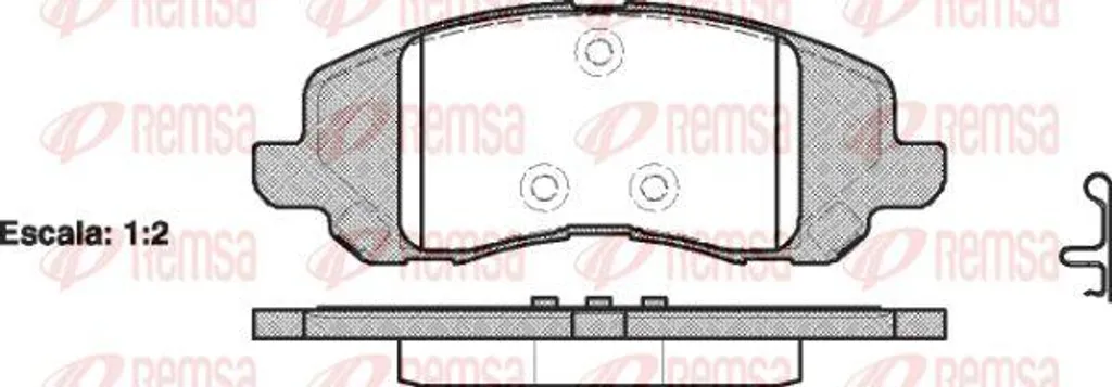 Jeu de Plaquettes de Frein à Disque pour Mitsubishi ASX et Lancia Flavia