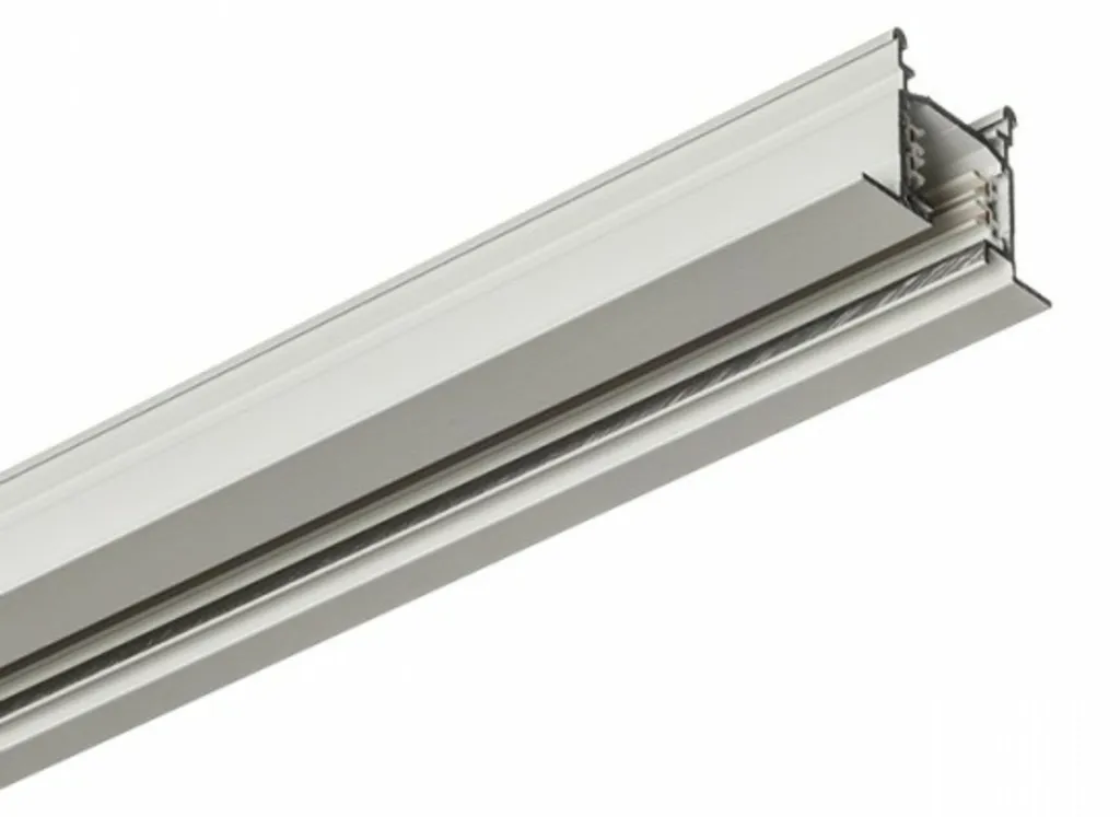 Solution éclairage discret : rail triphasé encastré 2m blanc EUTRAC