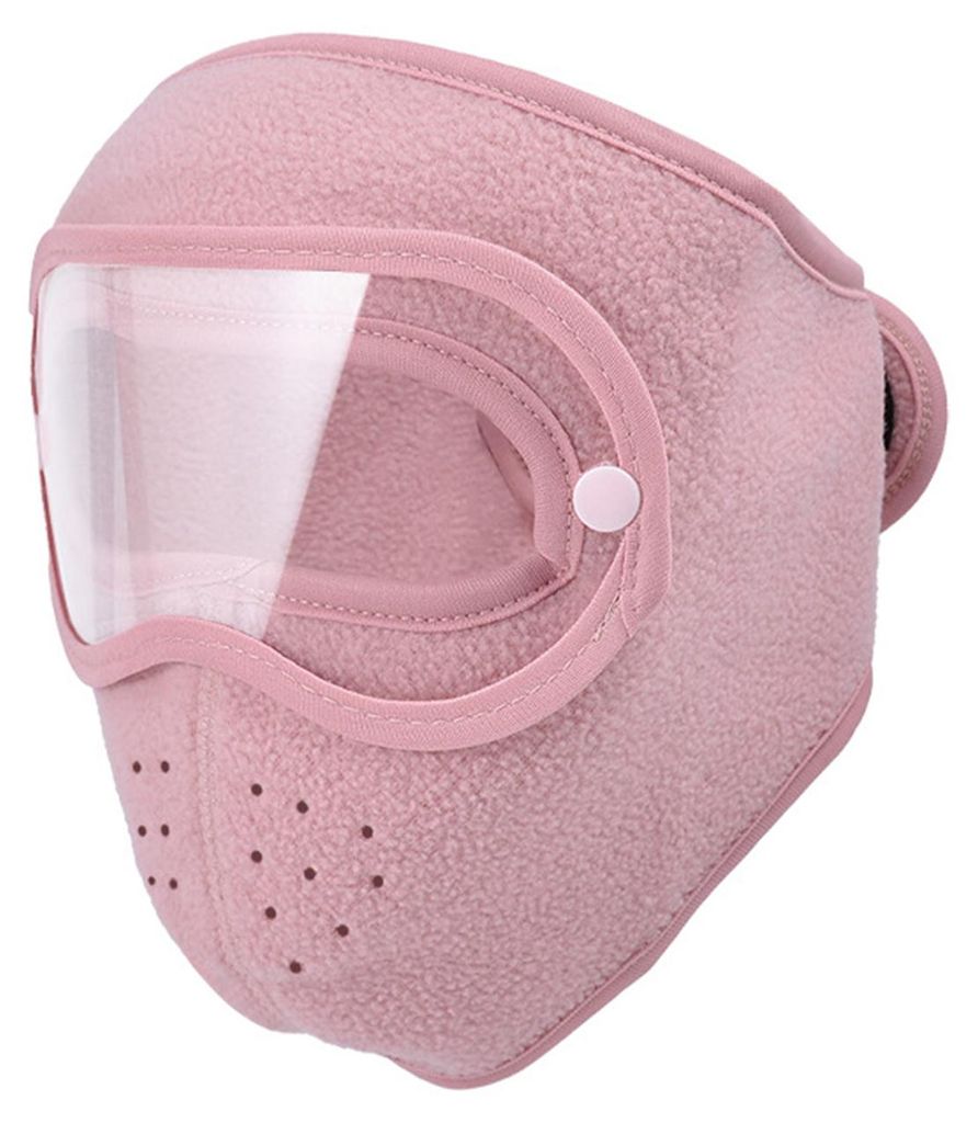 Thermomaske mit abnehmbarer Skibrille, warme Fleecemaske, atmungsaktive Wintermaske, winddichter Vollgesichtsschutz für Skifahren, Radfahren, Wand...
