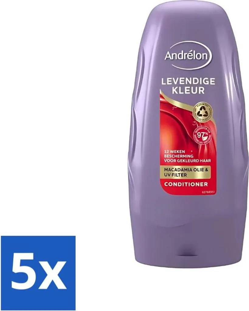 Stock 5 Pezzi Balsamo Andrélon Vibrant Color 250ml - Prezzo Outlet