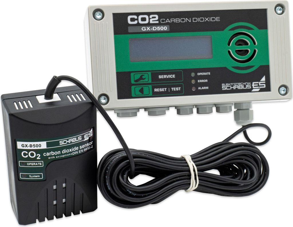 Schabus GX-D500 CO2-Warngerät für Kohlendioxid