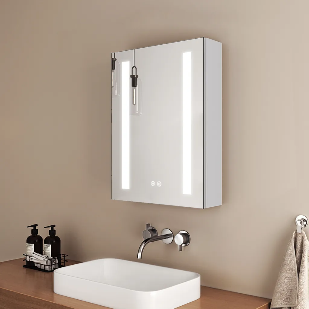 Armoire de Toilette Antibuée : Fini la Buée sur votre Miroir LED