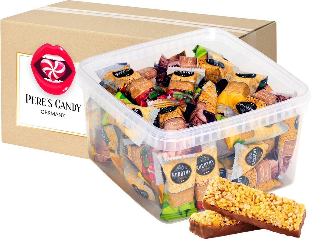 Mini Müsli Bars Mix Box aus Dänemark mit Apfel, Aprikose Produktbild 