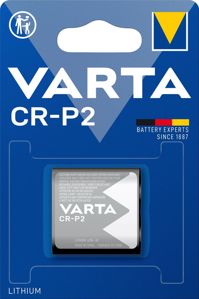 Varta CR-P2 6204 6 Volt Lithium