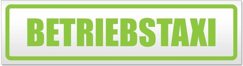Betriebstaxi Magnetschild Schild magnetisch - 30cm Lindgrün - Magnetfolie für Auto PKW Kfz