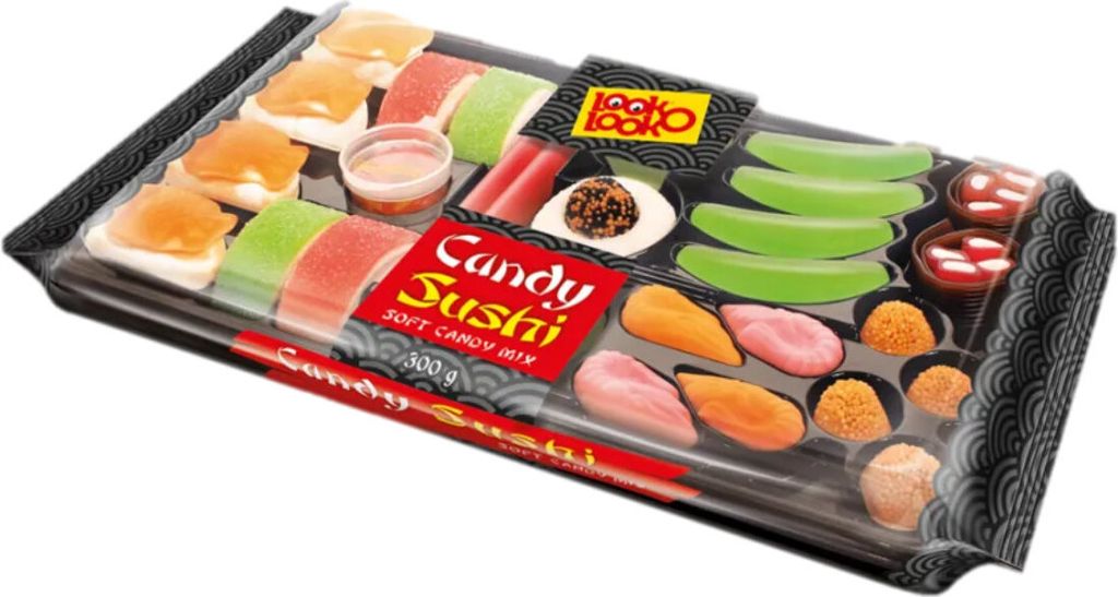 Look O Look Candy Sushi Box aus Fruchtgummi und Marshmallow Obrázok produktu 