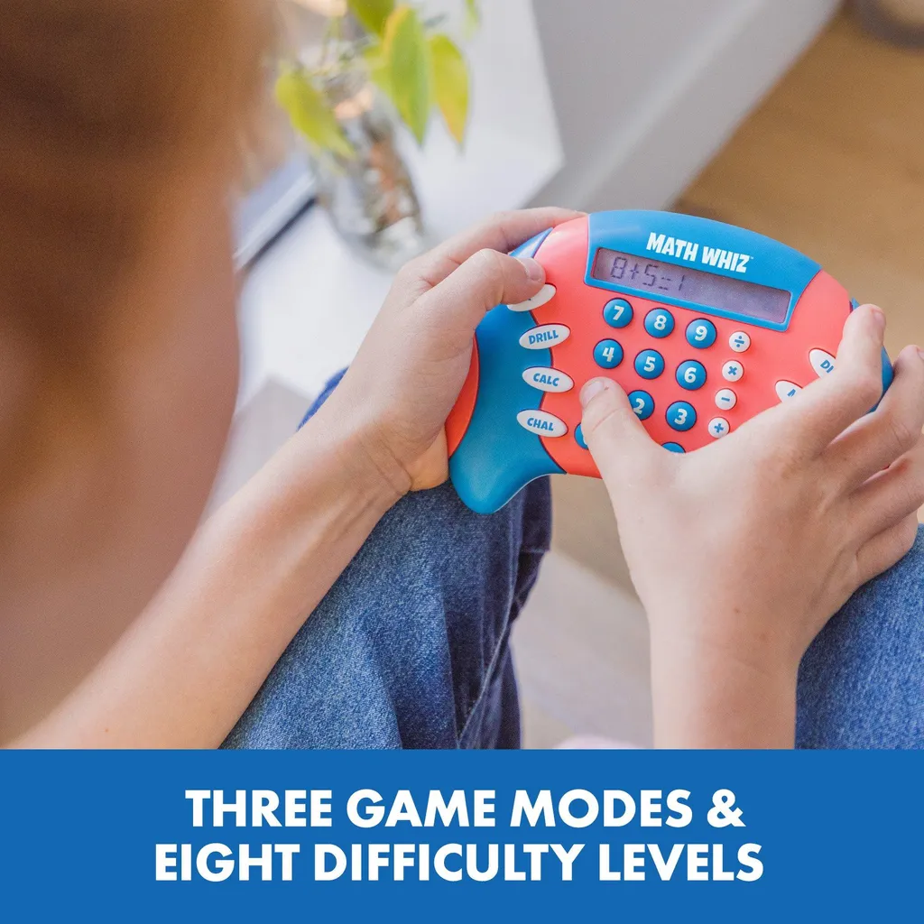 Console portable Math Whiz avec 8 niveaux de difficulté de calcul - 2